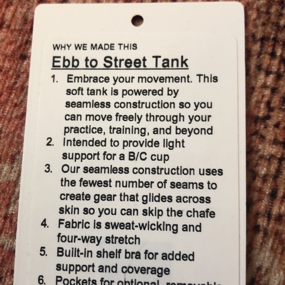 Lululemon ebb to street tank - Picture 4 of 4